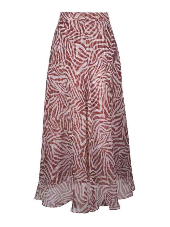  브루넬로 쿠치넬리 롱 스커트 ML124G3821C005 Red - BRUNELLO CUCINELLI