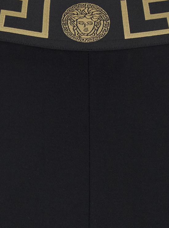 25SS 베르사체 스트레이트 팬츠 10164031A111431B000 Black - VERSACE