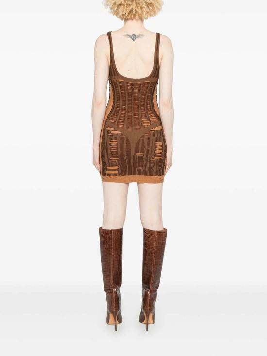  디젤 미디 스커트 0BJBIMA192157DG Brown - DIESEL