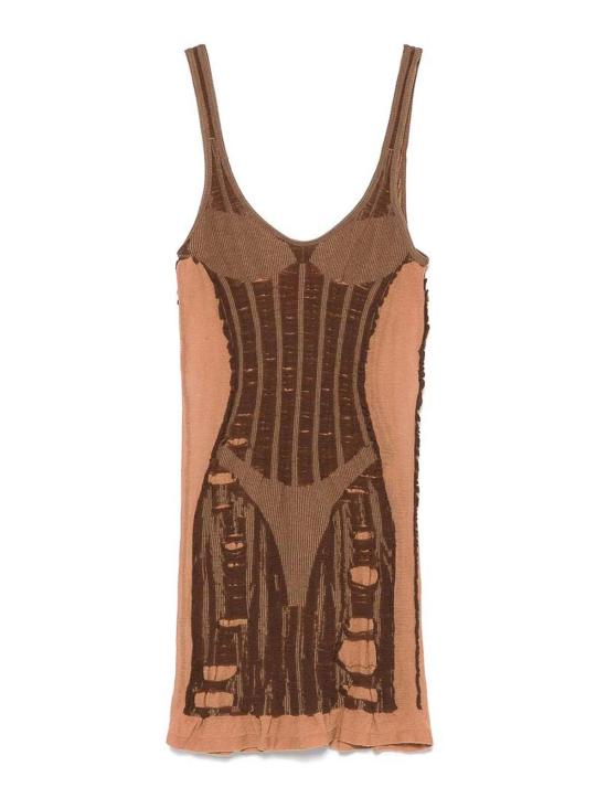  디젤 미디 스커트 0BJBIMA192157DG Brown