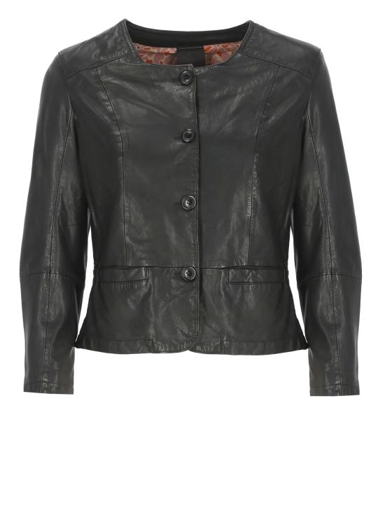 25SS 불리 가죽 자켓 7929 NNERONERO Black