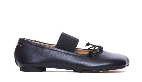 26SS MM6 메종마르지엘라 아나토믹 뉴메릭 발레리나 플랫 슈즈 S59WZ0099P3628T8013 Black