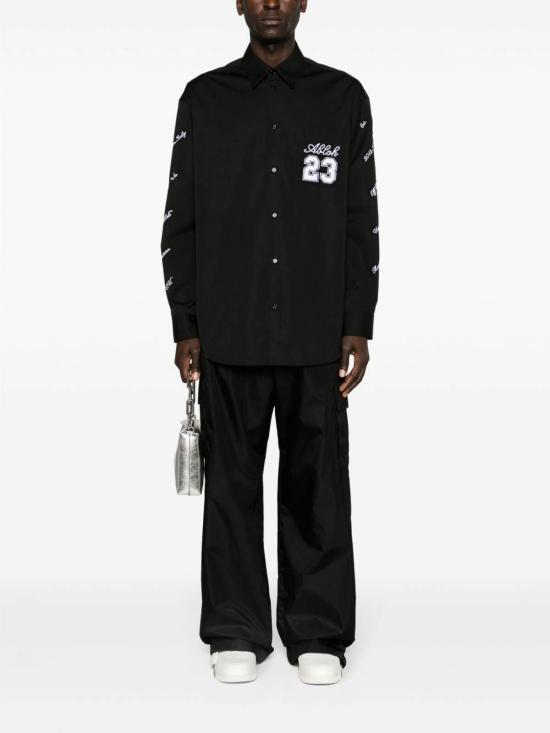  오프화이트 스트레이트 팬츠 OMCF037C99FAB0031010 Black - OFF WHITE