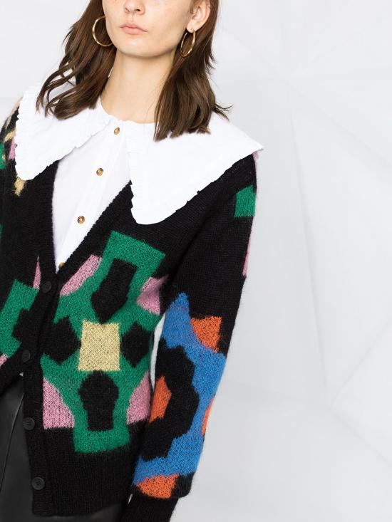  가니 와이드 카라 포플린 셔츠 F5500 151 White - GANNI