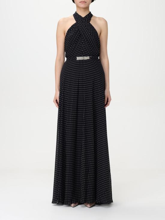 25SS 랄프 로렌 롱 원피스 253963733001 BLACK CREAM Black