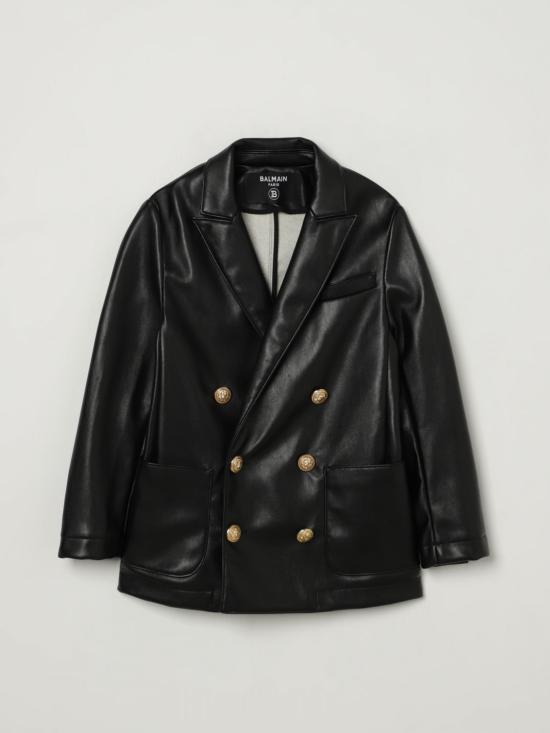 25FW [키즈] 발망 캐주얼 자켓 BW2P94A0165 930OR Black