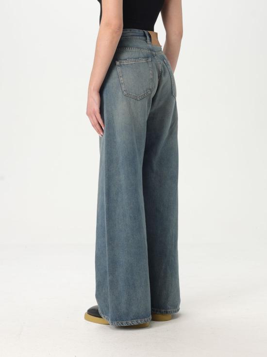 26SS MM6 메종마르지엘라 디스트레스드 와이드 데님 팬츠 S52LA0238M30017 994 Blue - MM6 MAISON MARGIELA