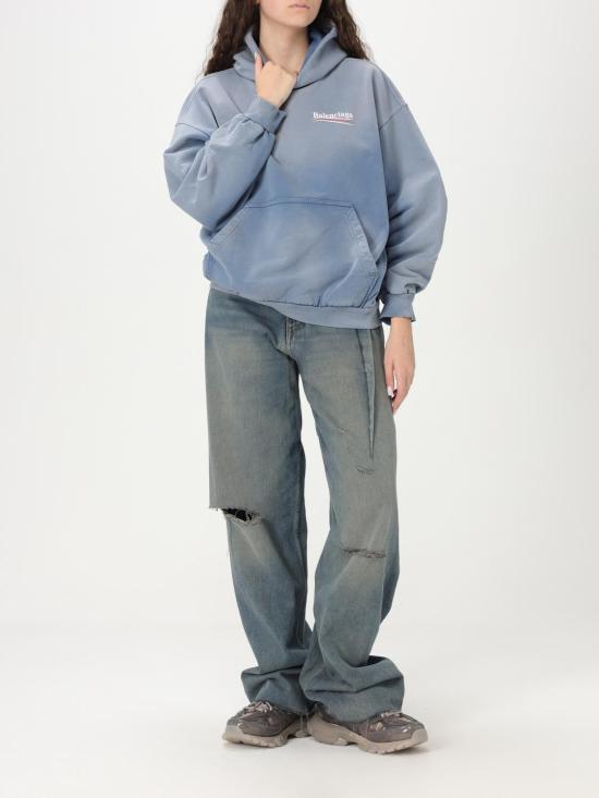 25SS 발렌시아가 터틀넥 767877TRVB1 9798 Blue - BALENCIAGA