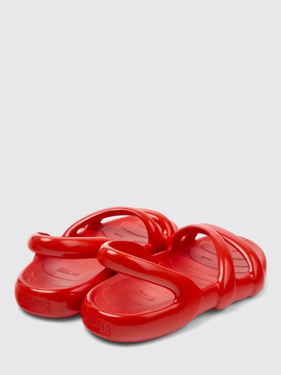 25SS 캠퍼 뮬/슬리퍼 K100957 015 KOBARAH FLAT 0 Red - CAMPER