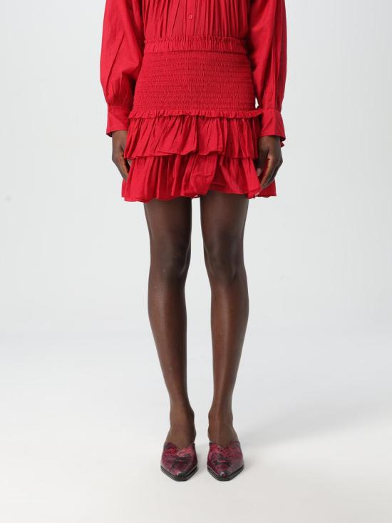 25SS 이자벨마랑에뚜왈 스커트 JU0022FCB3J04E 70RD Red