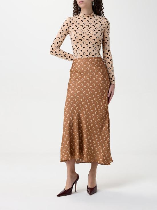 25FW 마린세르 긴팔 티셔츠 WTS005ACJER0001 TA10 Beige - MARINE SERRE