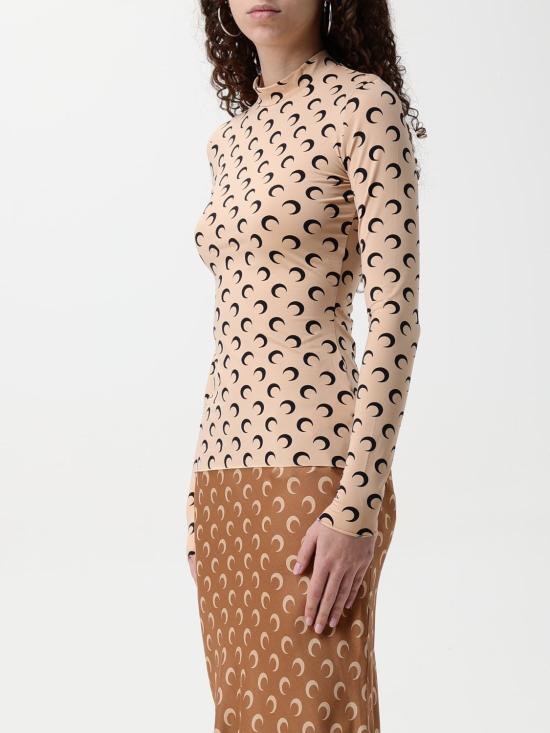 25FW 마린세르 긴팔 티셔츠 WTS005ACJER0001 TA10 Beige - MARINE SERRE