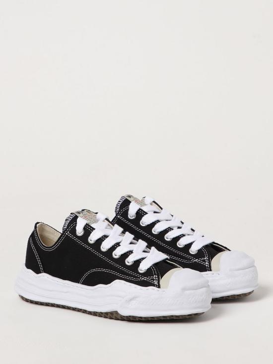 26SS 메종 미하라 야스히로 행크 OG 솔 캔버스 로우탑 A05FW702 Black - MAISON MIHARA YASUHIRO