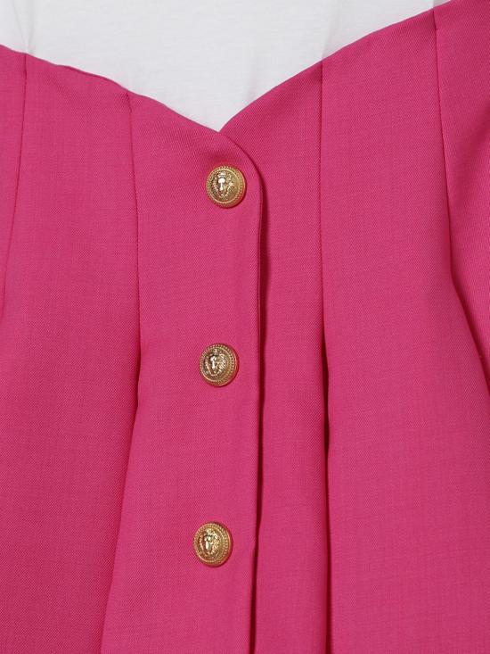 25FW [키즈] 발망 원피스 BW1D21I0196 50LBC Fuchsia - BALMAIN