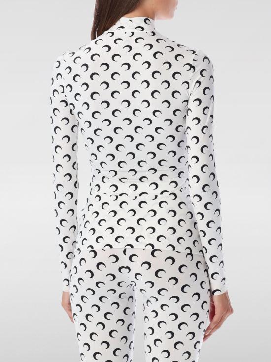 25FW 마린세르 폴로 티셔츠 WTS005ACJER0001 WH00 White - MARINE SERRE