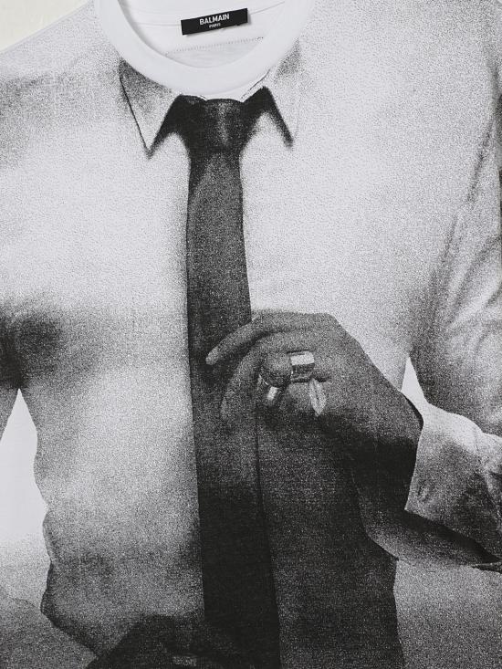 25FW [키즈] 발망 티셔츠 BW8Q51Z0082 100GR White - BALMAIN