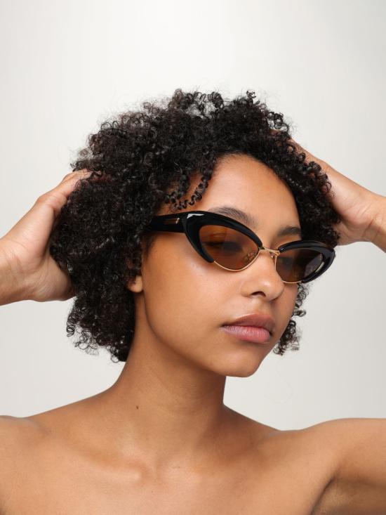 25FW 보테가베네타 선글라스 BV1387S 001 Black - BOTTEGA VENETA