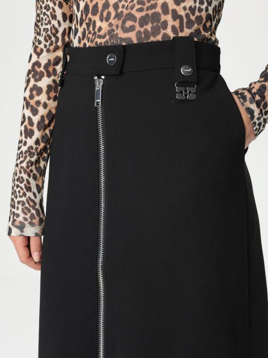 25SS 가니 스커트 W0240 099 Black - GANNI