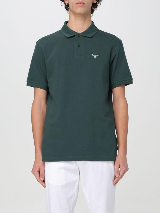 25FW 바버 폴로 티셔츠 MML0012 GN89 Green