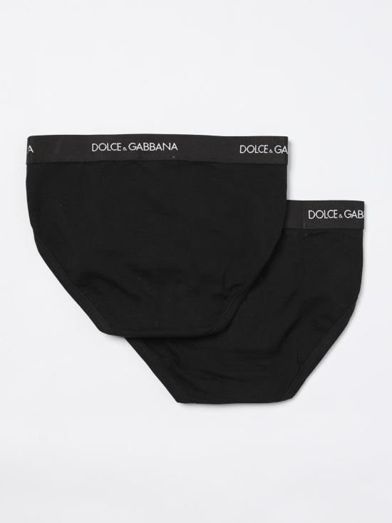 25FW [키즈] 돌체앤가바나 언더웨어 L4J700ON00G N0000 Black - DOLCE & GABBANA