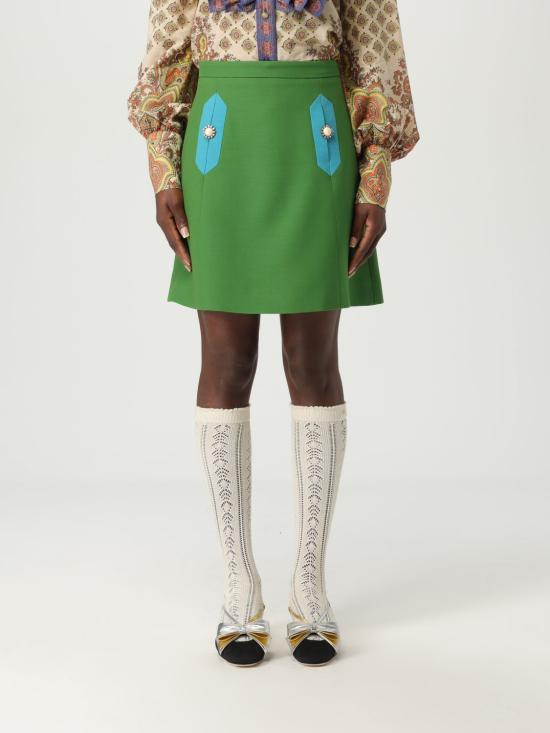 25SS 발렌티노 가라바니 스커트 6B3RACE81CF R6F Green