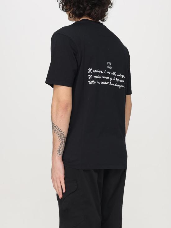 25SS 씨피 컴퍼니 반팔 티셔츠 18CMTS319A005431G 999 Black - C.P. COMPANY