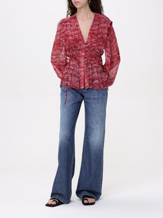 25SS 이자벨마랑에뚜왈 블라우스 HT0552FAC1J07E 70RD Red - ISABEL MARANT ETOILE