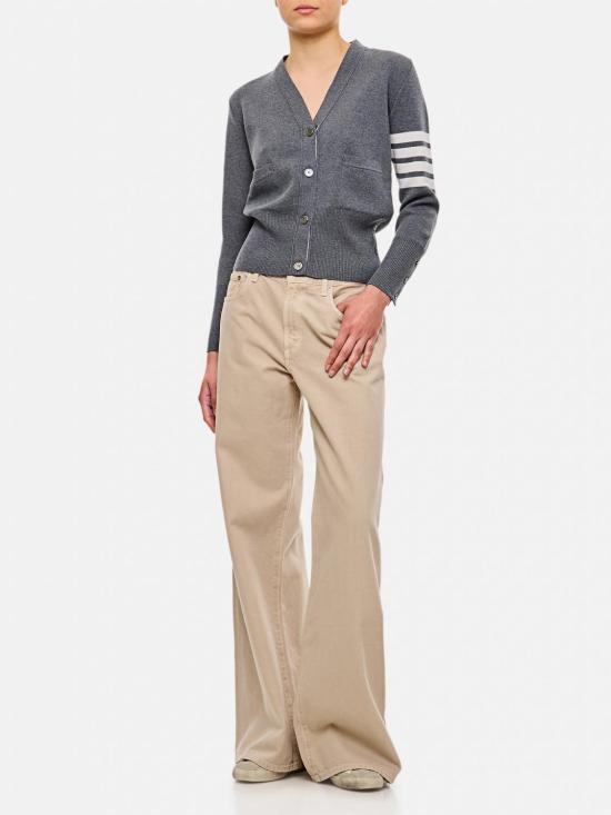 25SS 톰브라운 가디건 FKC207A00014 035 Grey - THOM BROWNE