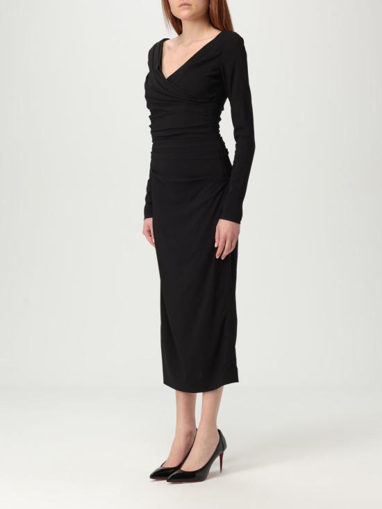 25FW 돌체앤가바나 롱 원피스 F6TMWTFURGG N0000 Black - DOLCE & GABBANA