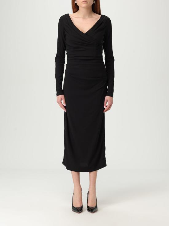 25FW 돌체앤가바나 롱 원피스 F6TMWTFURGG N0000 Black