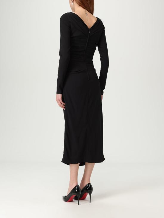 25FW 돌체앤가바나 롱 원피스 F6TMWTFURGG N0000 Black - DOLCE & GABBANA