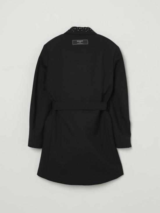 25FW [키즈] 발망 원피스 BW1C90I0196 930 Black - BALMAIN