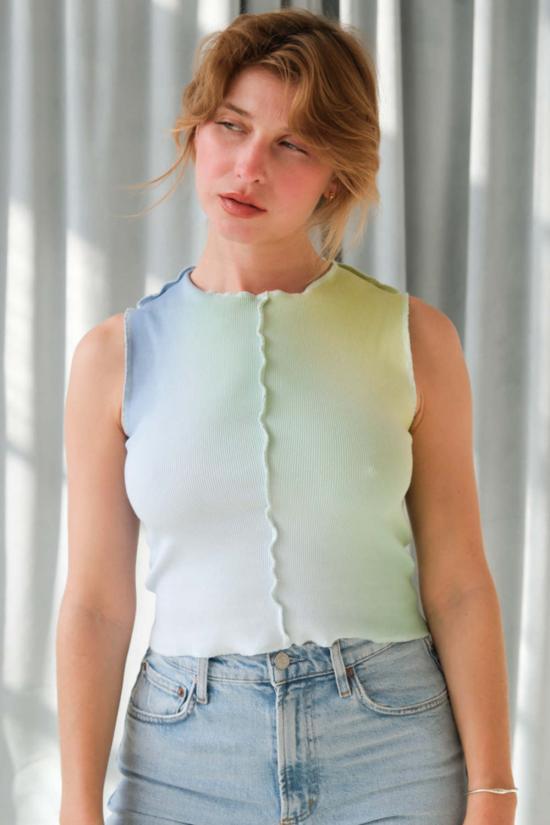  메종 마르코시안 민소매 티셔츠 메리디안 탱크 폴렌 그라디언트