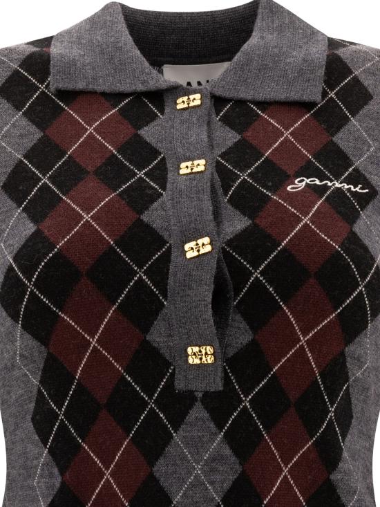 25FW 가니 긴팔 티셔츠 K2314523 Grey - GANNI