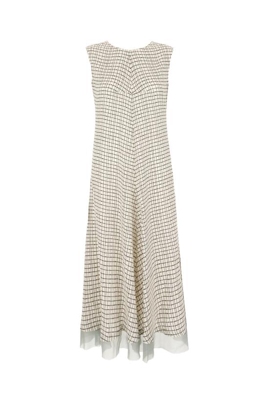 25SS 펜디 롱 원피스 FDD301AUOL F08QQ WHITE BLACK