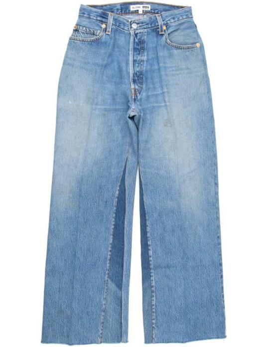  리던 크롭 팬츠 Hr 와이드 레그  인디고 - RE/DONE