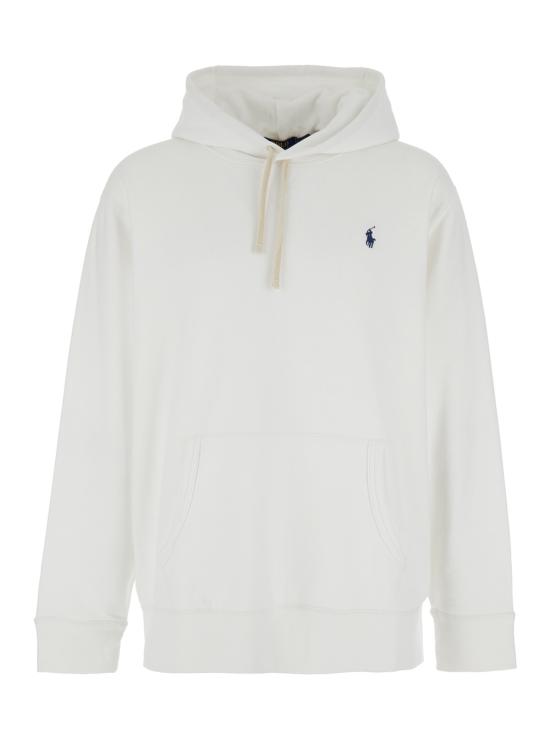 25FW 폴로 랄프로렌 포니 자수 플리스 후드 티셔츠  710766778009 White