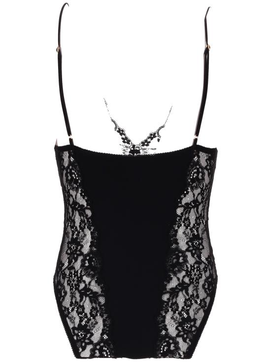 25SS 생로랑 바디수트 티셔츠 813977Y3K27 1000 NERO - SAINT LAURENT