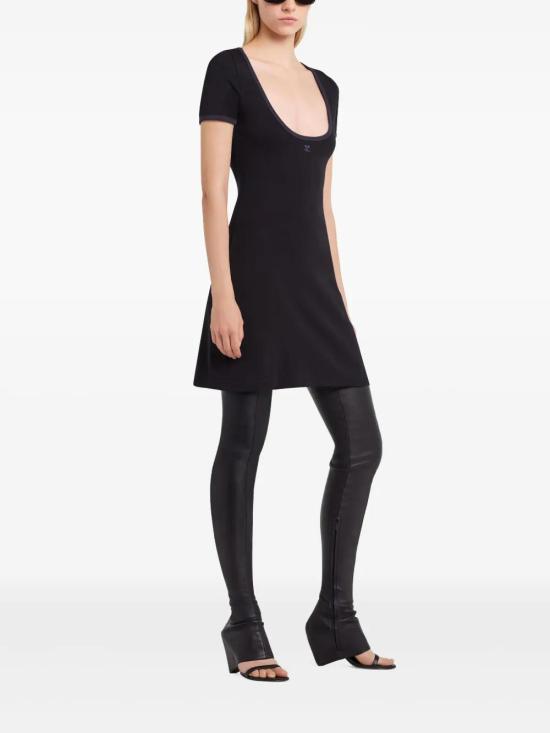 25SS 쿠레쥬 숏 원피스 225JRO600JS0203 B175 BLACK NAVY - COURREGES