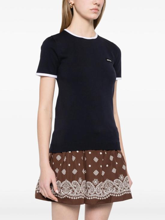 25SS 미우미우 스웨터 MMLA88SOOO16WL F022X BLU BIANCO - MIU MIU