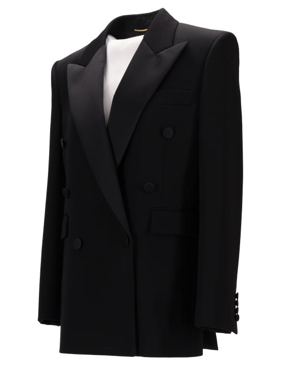 25SS 생로랑 자켓 828008Y7E63 1000 NERO - SAINT LAURENT