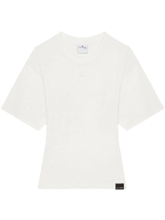 25SS 쿠레쥬 피티드 코튼 티셔츠 125JTS168JS0107 0001 HERITAGE WHITE