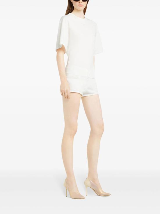 25SS 쿠레쥬 피티드 코튼 티셔츠 125JTS168JS0107 0001 HERITAGE WHITE - COURREGES