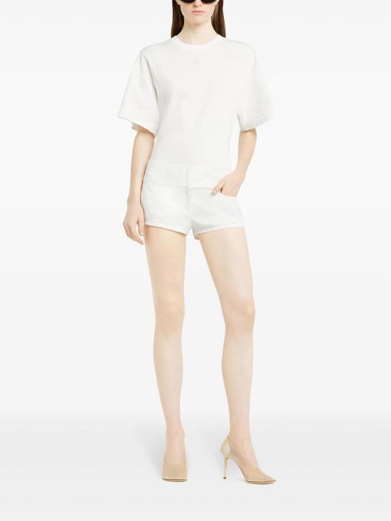 25SS 쿠레쥬 피티드 코튼 티셔츠 125JTS168JS0107 0001 HERITAGE WHITE - COURREGES