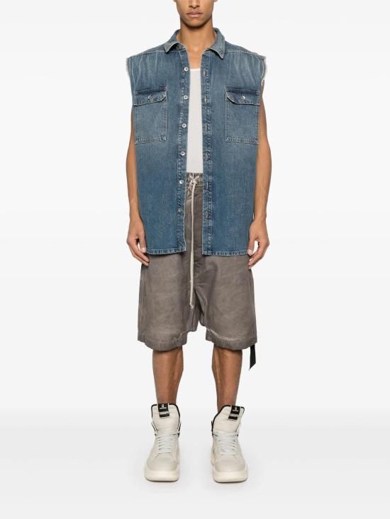 25SS 릭 오웬스 베스트 DU01E3764DWB 06 WASHED INDIGO - RICK OWENS