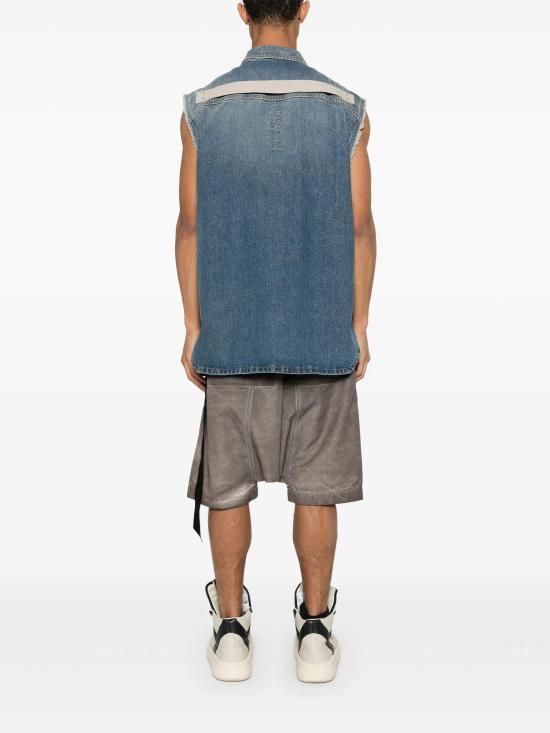 25SS 릭 오웬스 베스트 DU01E3764DWB 06 WASHED INDIGO - RICK OWENS