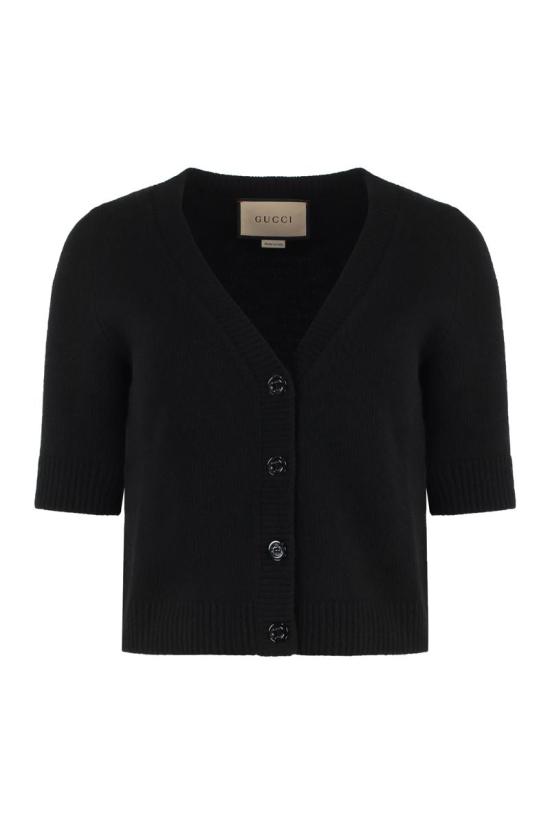  구찌 울 캐시미어 가디건 770032XKDRL 1000 Black