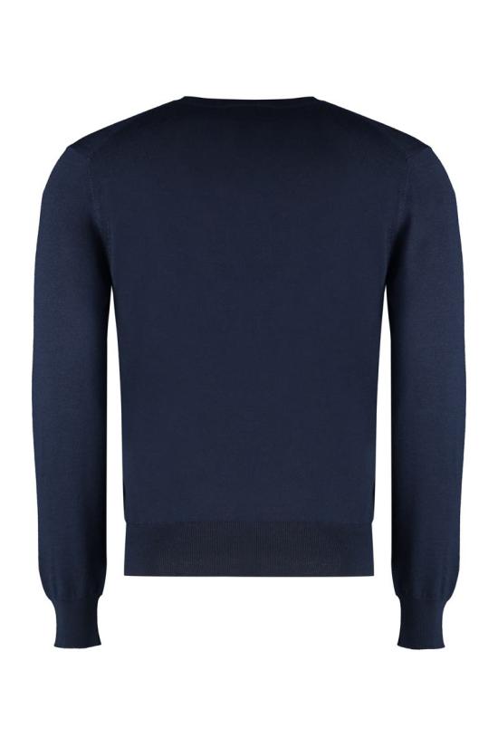  구찌 크루넥 울 스웨터 763661XKDLY 4309 BLUE - GUCCI