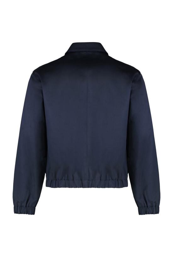 25SS 아미 ADC 코튼 새틴 지퍼 자켓 HJK040CO0103 4011 BLUE - AMI