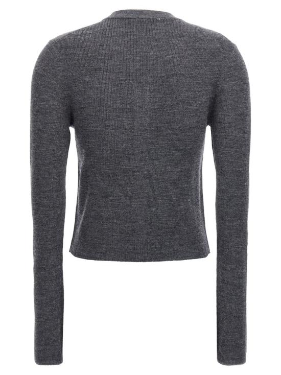  가니 파인 메리노 아가일 가디건 K2284523 GRAY - GANNI